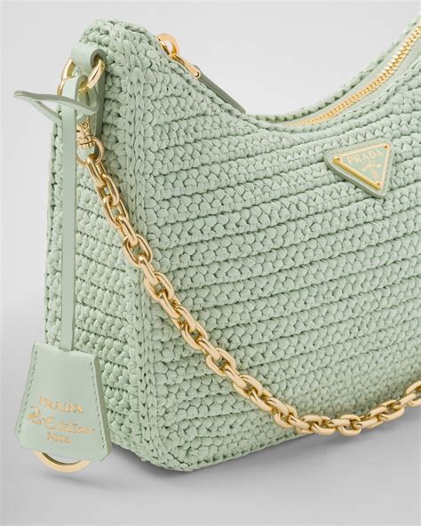 prada re-edition 2005 crochet bag|prada sequin bag.